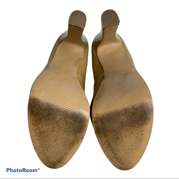 Steve Madden Tan Patent Leather Platform Heels - Picture 5 of 6